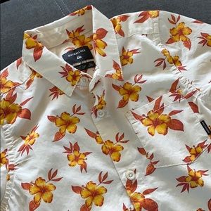 Quiksilver size 7 youth Aloha Shirt NWT